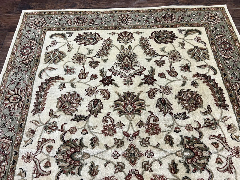 Floral Oriental Rug 5x7, Turkish Power Loomed Carpet, Traditional Design by Jewel Rugs