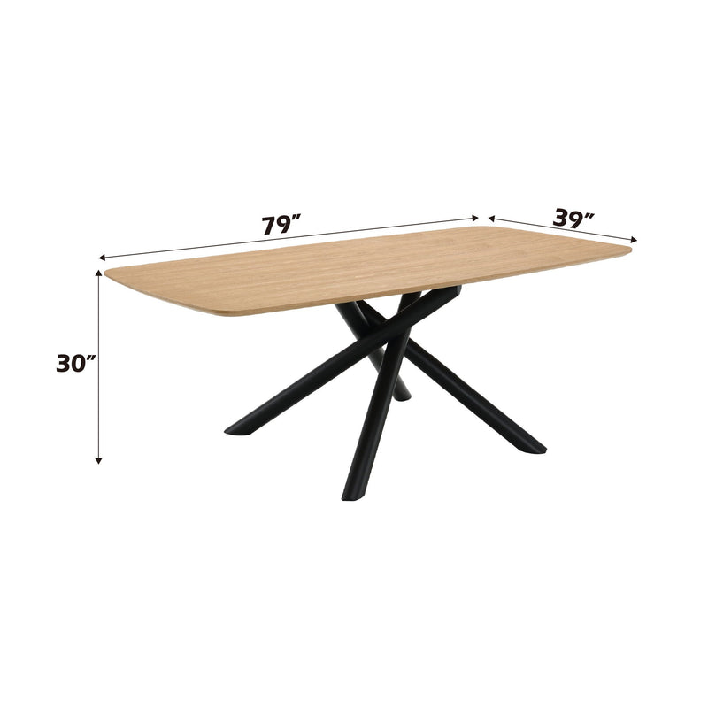 Natural Wood Dining Table with Contemporary Design - Lawton, photo 2 of 4