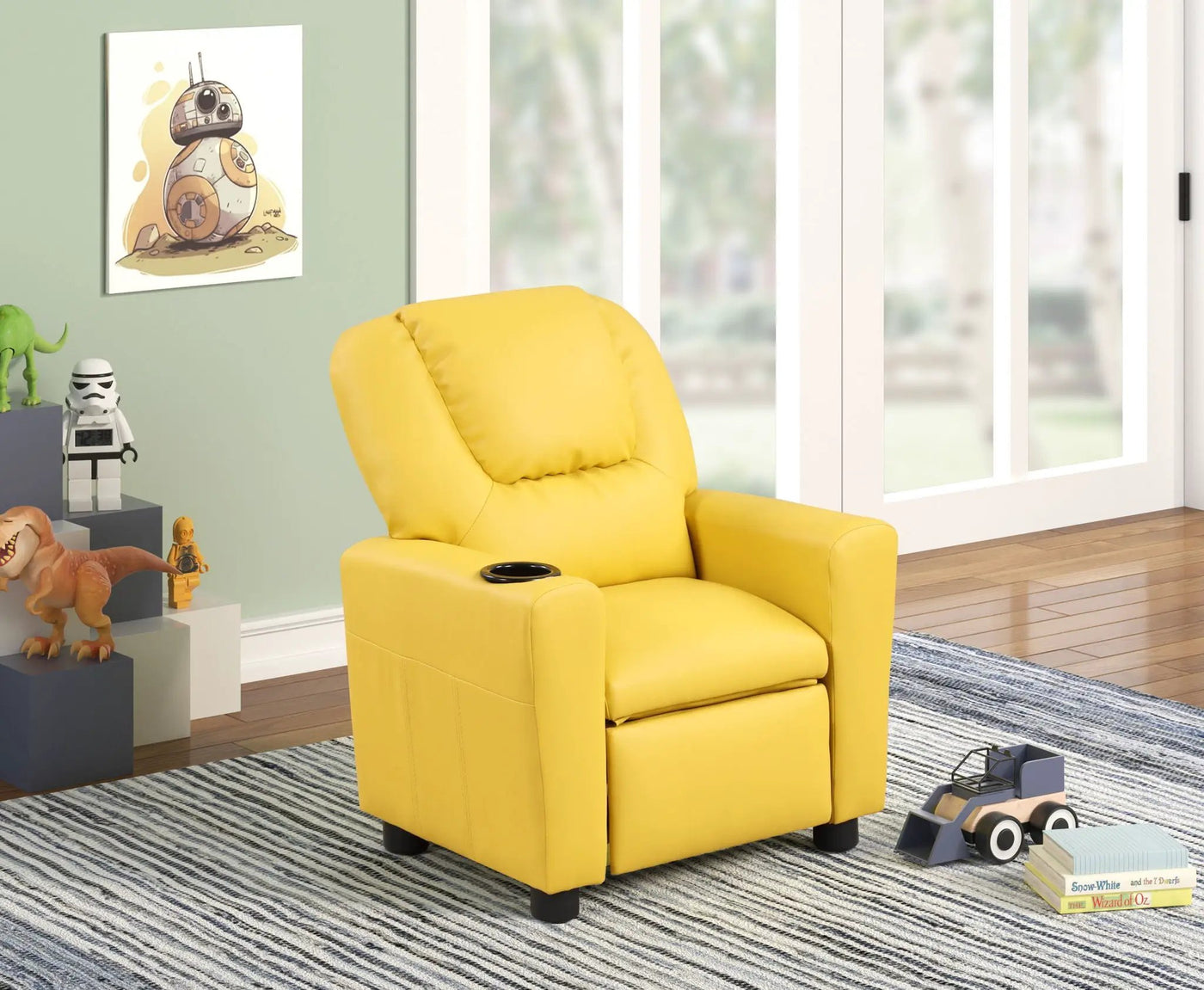 Marisa - Kids Recliner Chair With Cupholder by HouseOfZazla