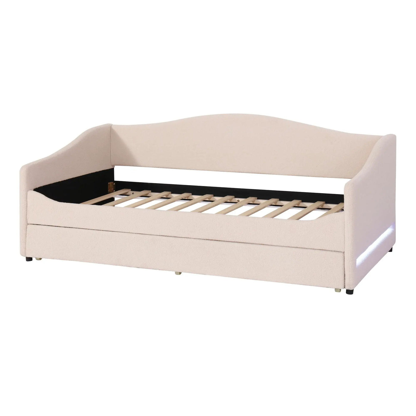 Design Upholstered Daybed With Light And Trundle by Unique Piece Furniture