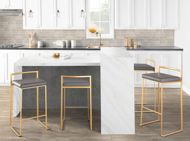 Fuji - Contemporary / Glam & Quality Construction Barstool by Unique Piece Furniture