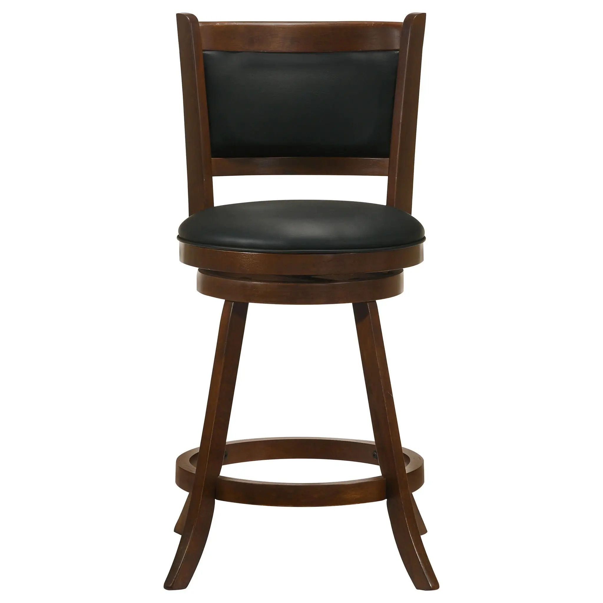 Broxton Upholstered Swivel Counter Chair Chestnut (Set of 2) by Unique Piece Furniture