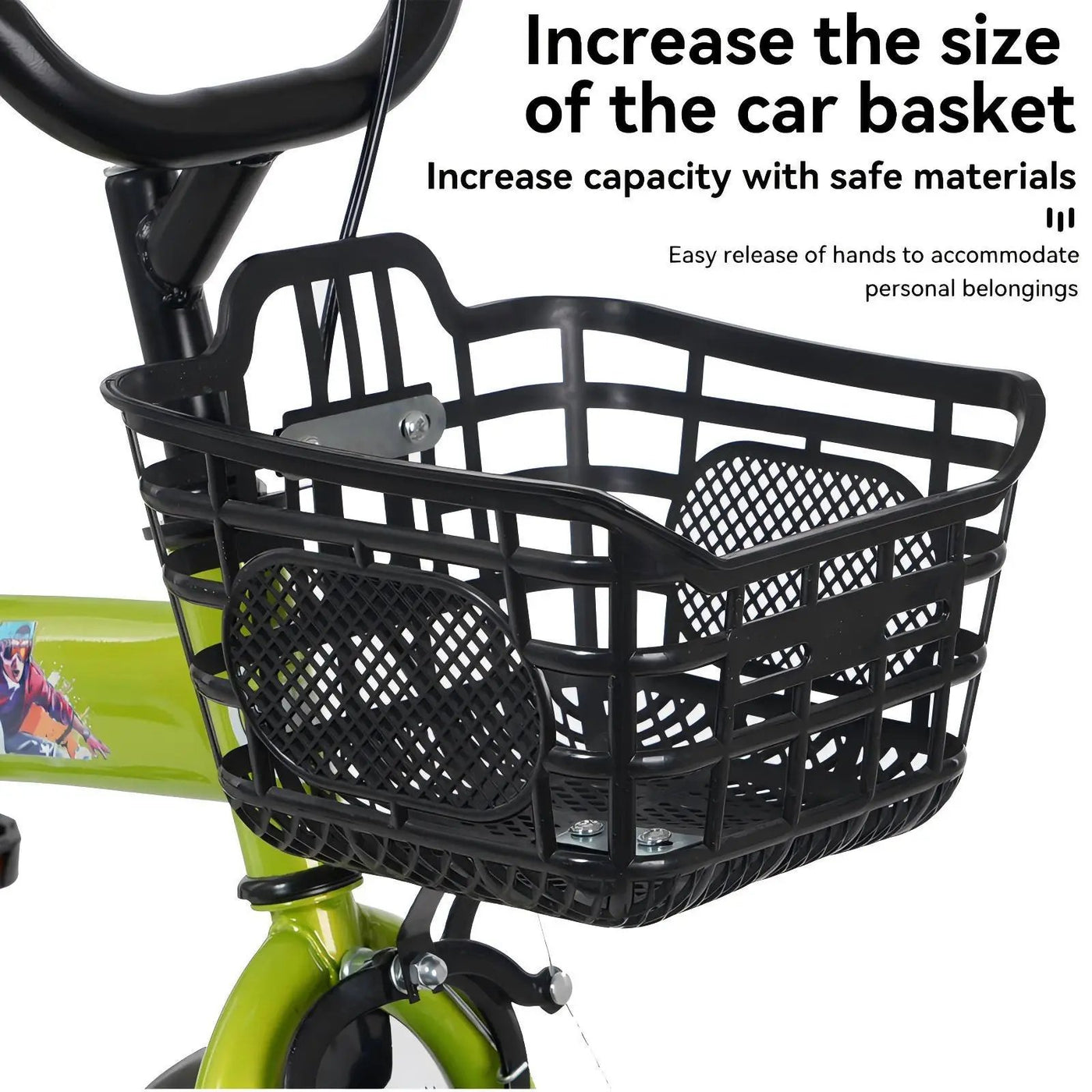 Fkznpj - 16" Sporty Kids Bike With Training Wheels And Stand Adjustable Saddle Suitable For Boys And Girls Aged 4 - 8 Years Tall Height 41 - 46" Available In A Variety Of Colors by HouseOfZazla