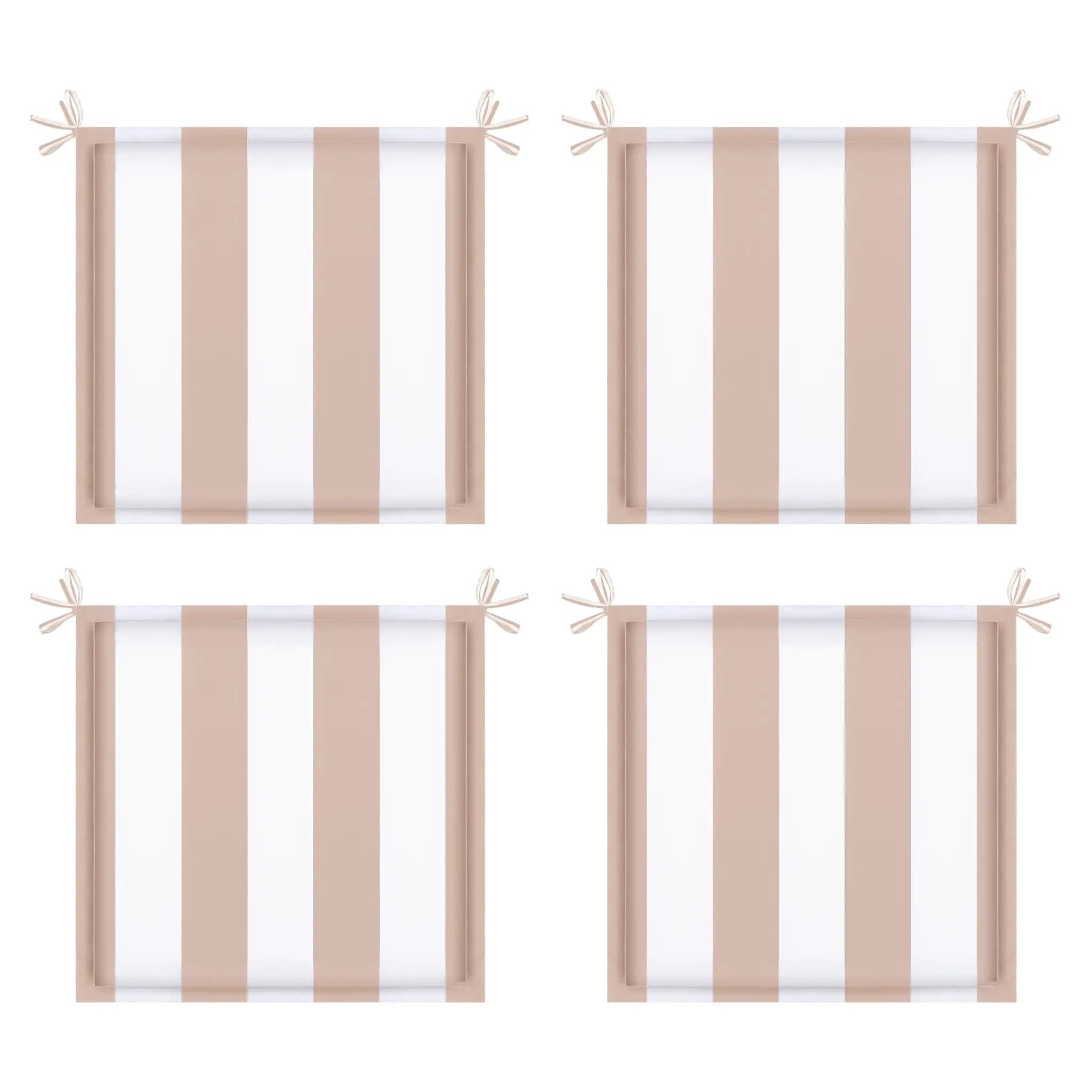4PCS Outdoor Patio Seat Cushion Replacement - Khaki by HouseOfZazla
