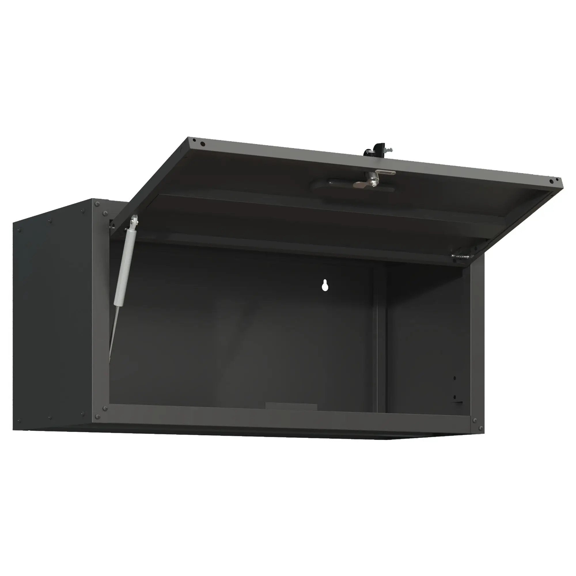 Heavy Duty, Metal Wall Mounted Tool Storage Cabinet Steel Metal Garage Storage Cabinet - Black / Gray by HouseOfZazla