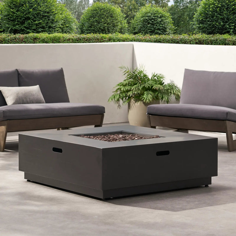 39'' Square Iron Fire Pit - 50,000 BTU by HouseOfZazla