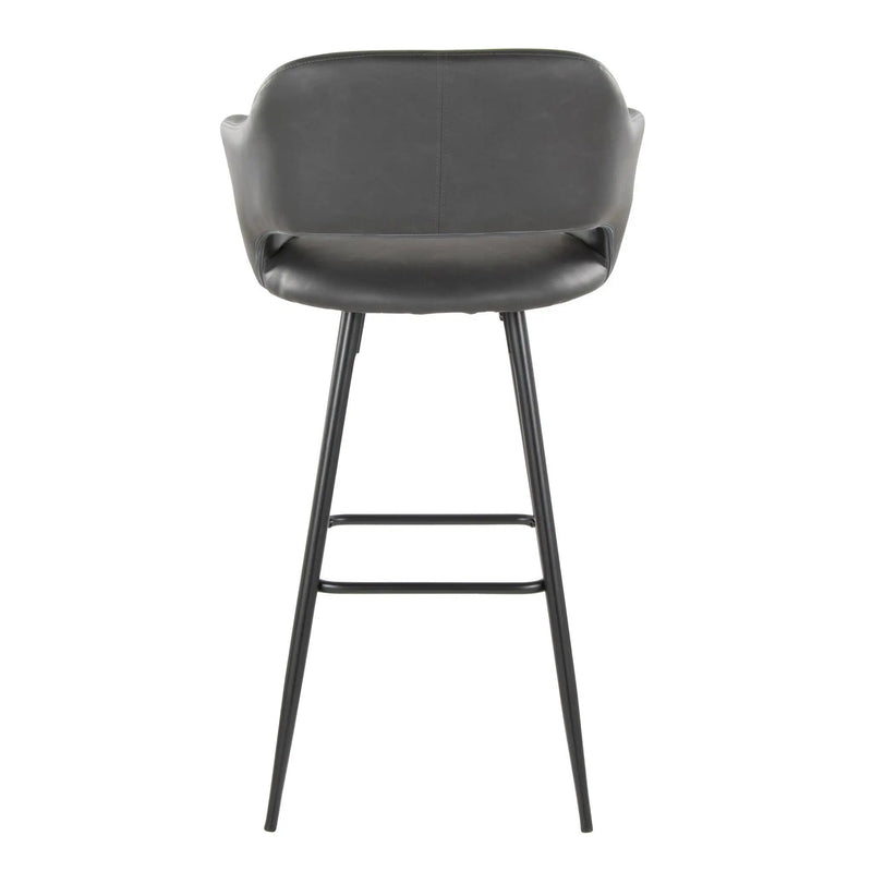 Margarite - Contemporary Fixed Height BarStool With Square Footrest (Set of 2) by Unique Piece Furniture