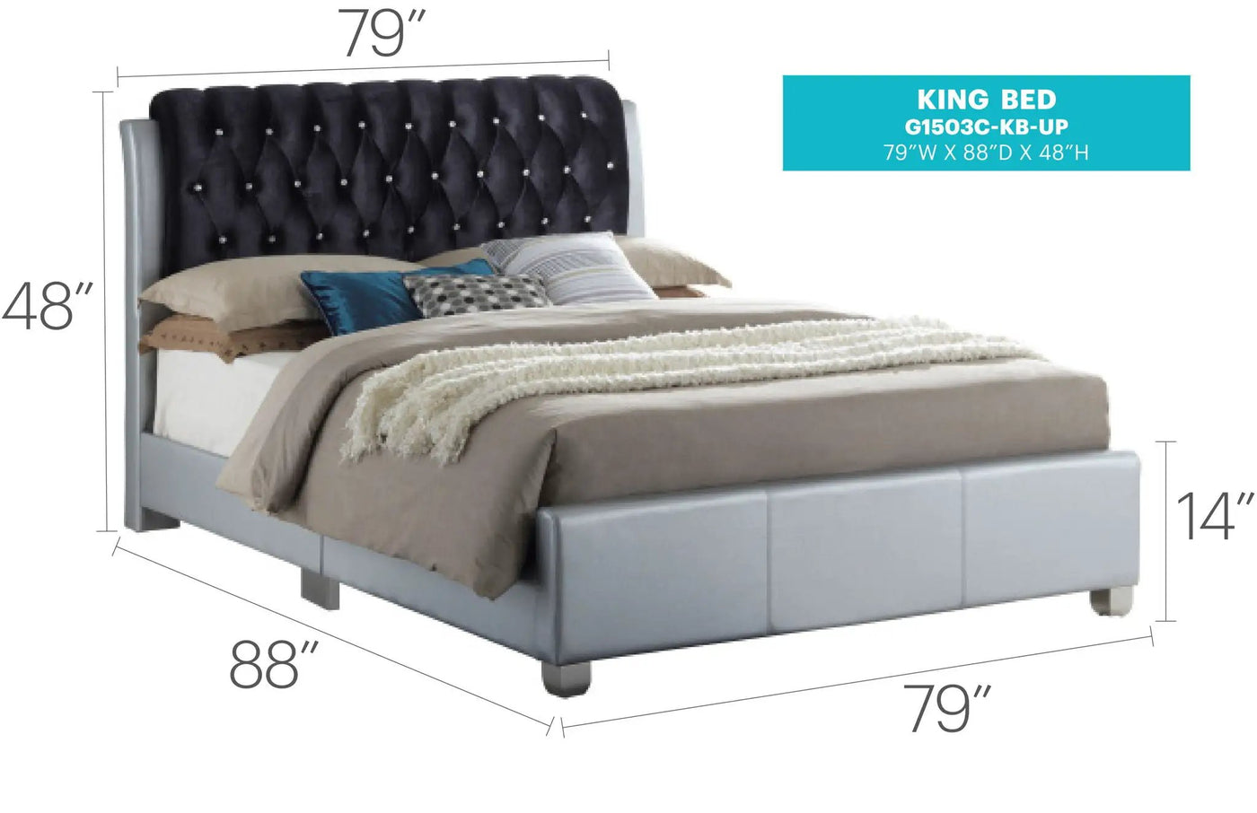 Tufted Upholstered Bed by HouseOfZazla
