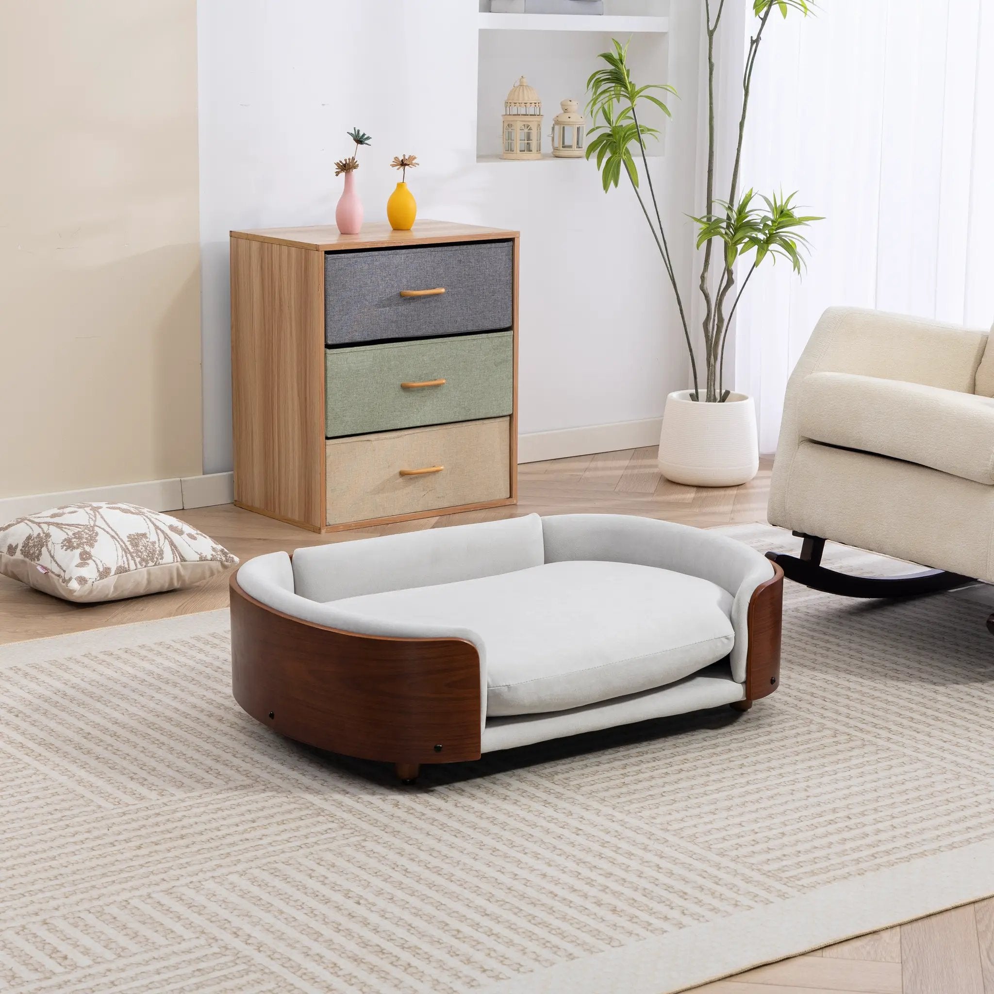 Scandinavian Style Elevated Dog Bed Pet Sofa by HouseOfZazla