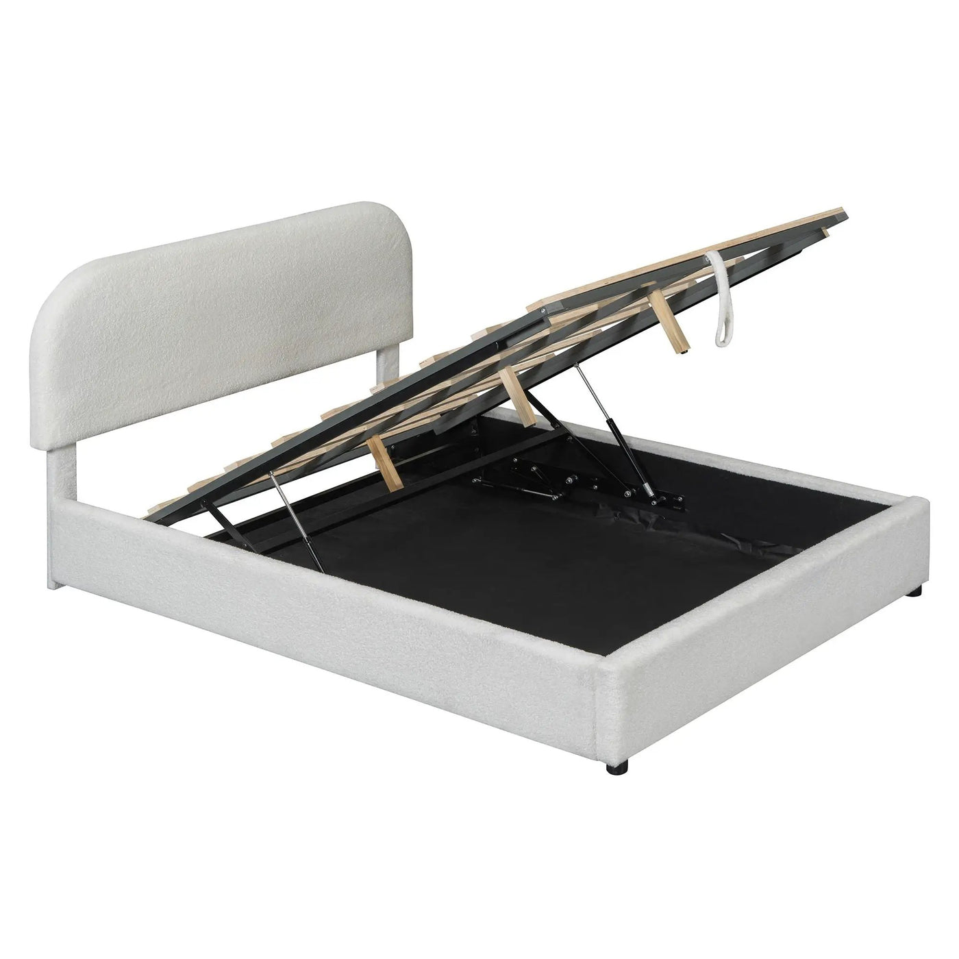 Upholstered Platform Bed With Hydraulic Storage System by HouseOfZazla