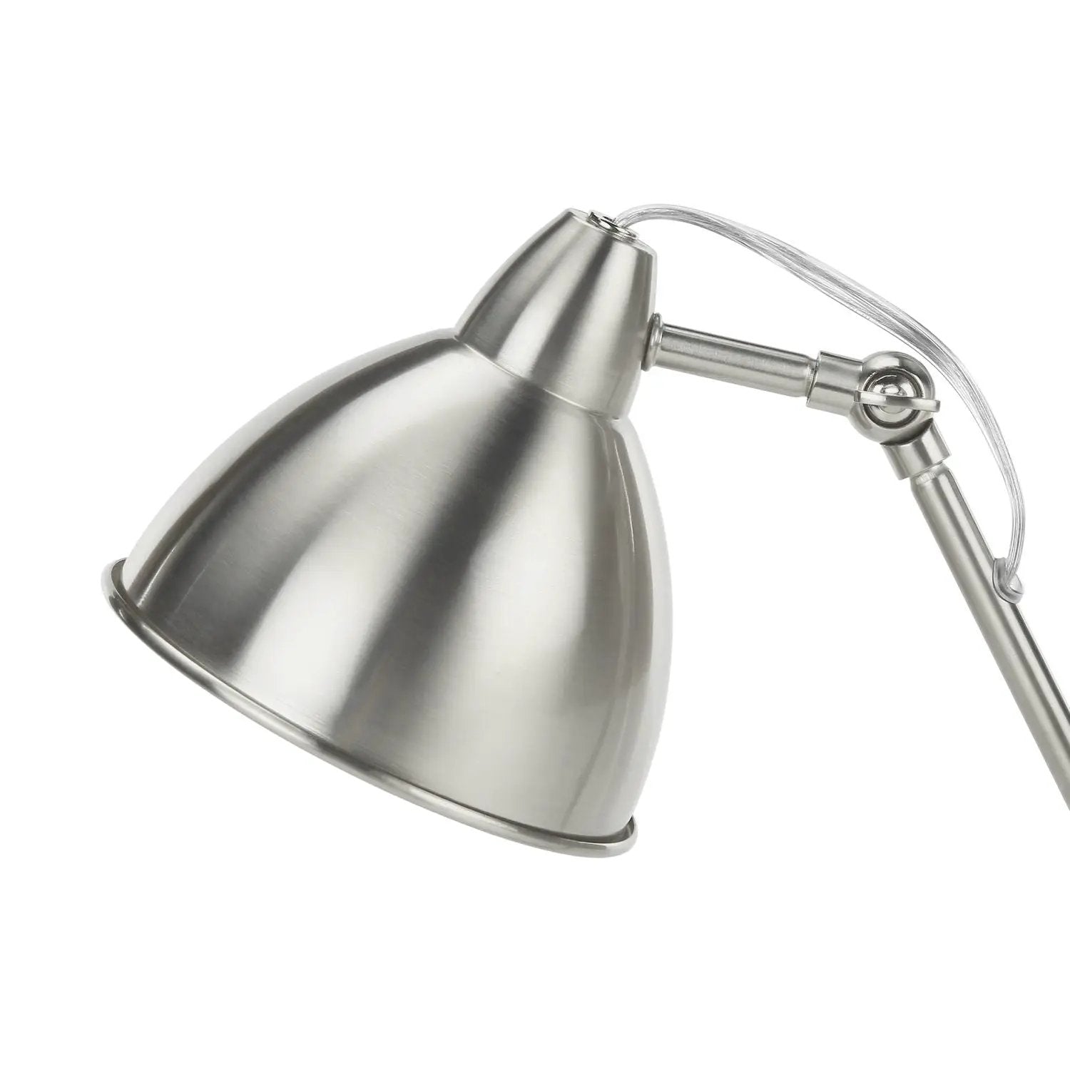 Lighting, Table Lamp, USB Port Included, Nickel Metal, Nickel Shade, Modern - Silver by Unique Piece Furniture