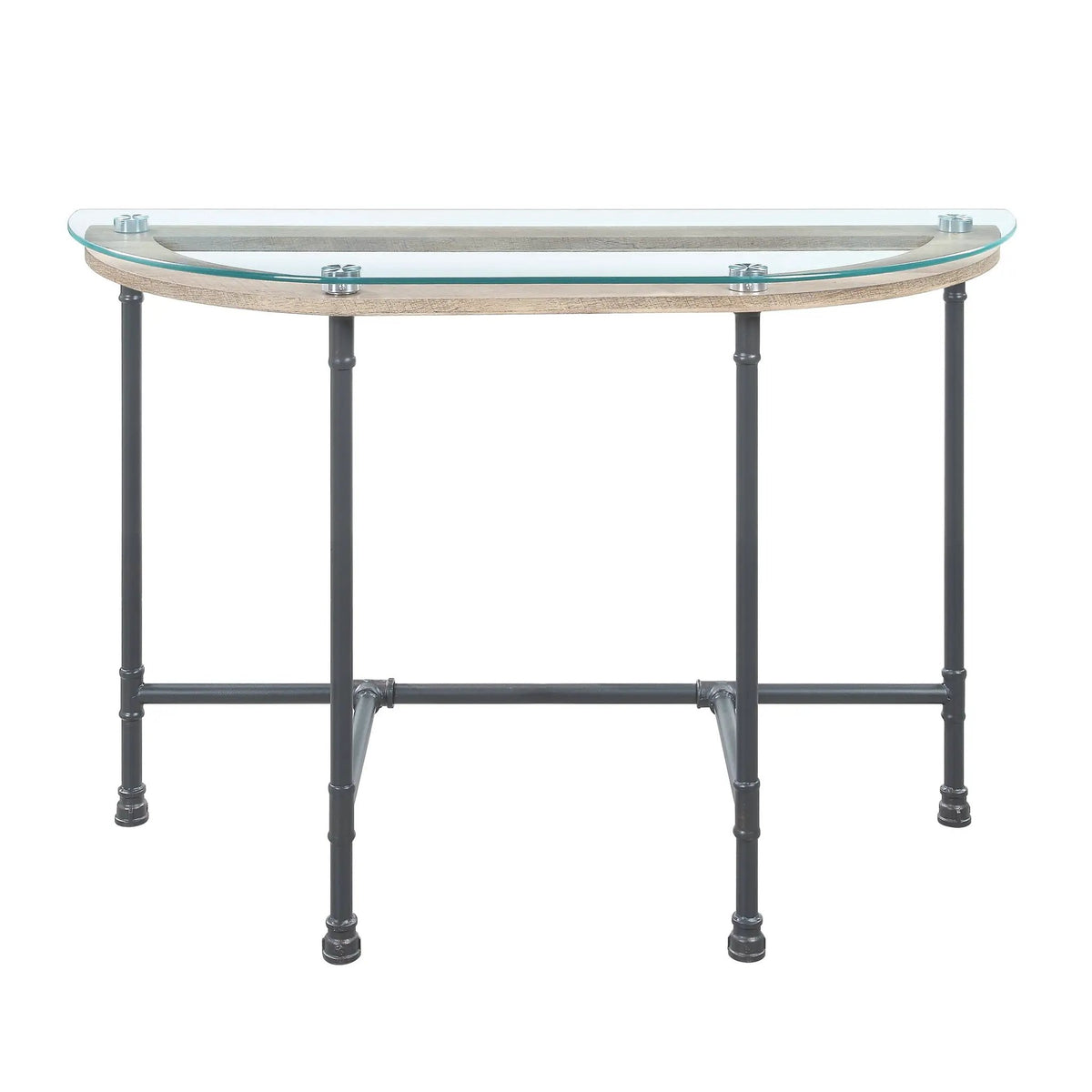Brantley Clear Glass & Sandy Table by HouseOfZazla