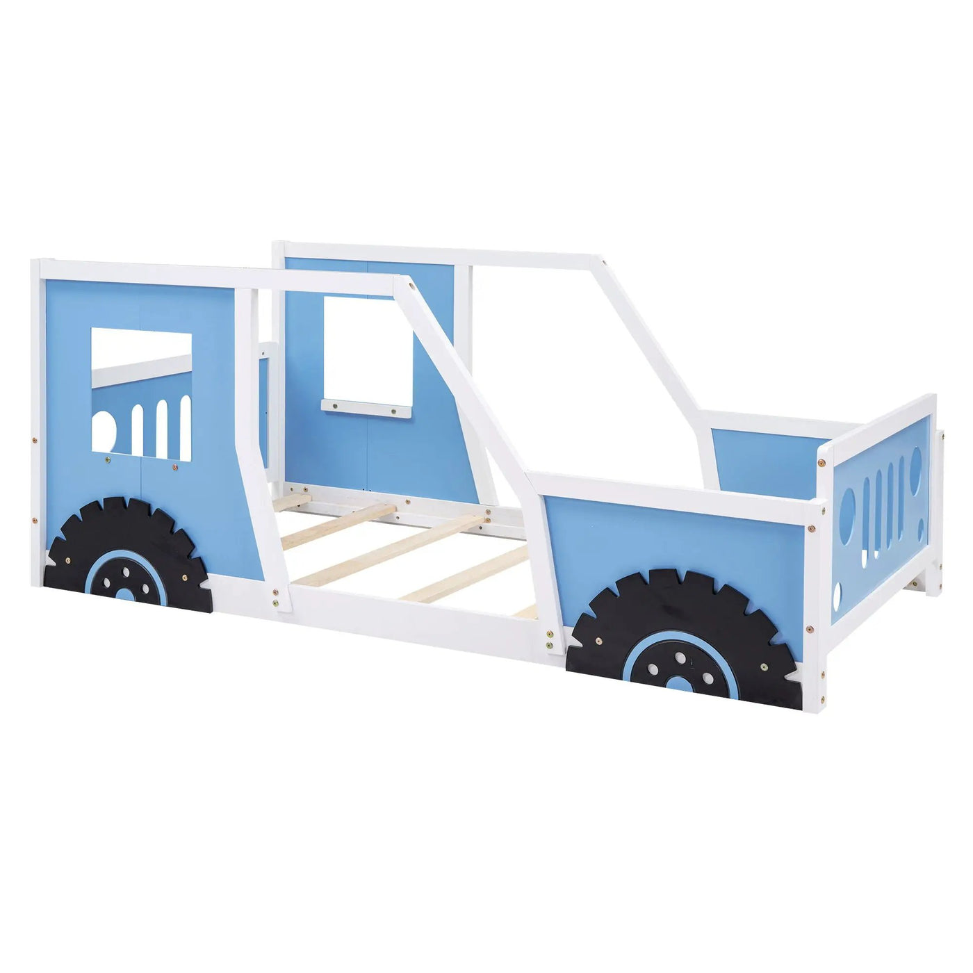 Classic Car Shaped Platform Bed With Wheels by HouseOfZazla