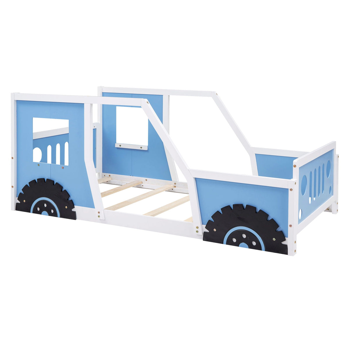 Classic Car Shaped Platform Bed with Wheels - Twin or Full Size, photo 5 of 40