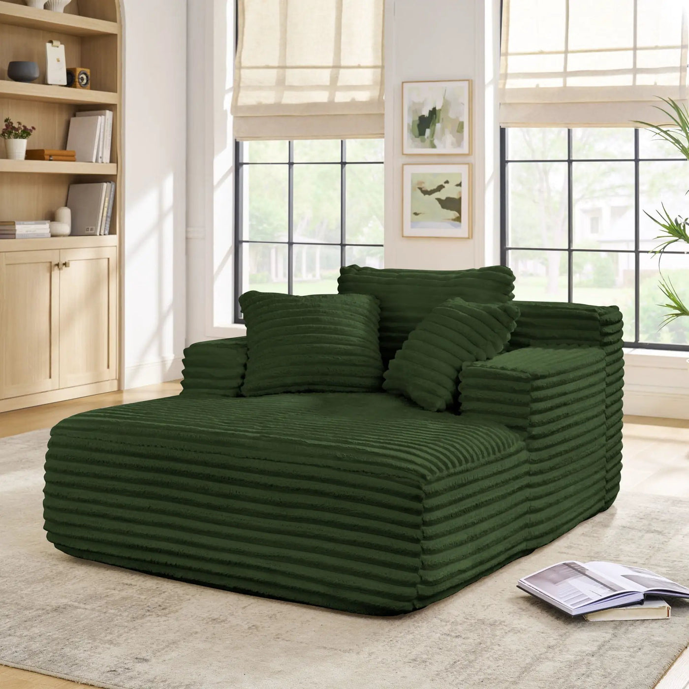 Chaise Lounge Sofa Bed With Deep Seat For Living Room by HouseOfZazla