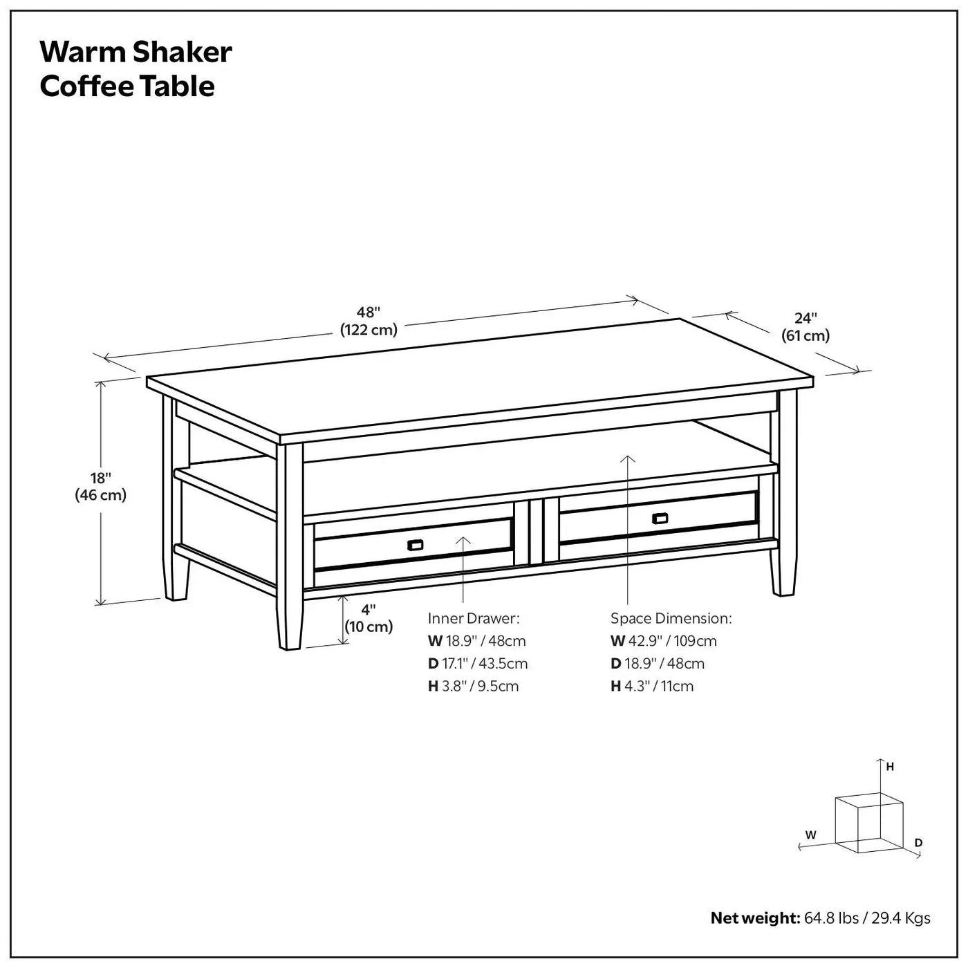 Warm Shaker - Handcrafted Table by HouseOfZazla