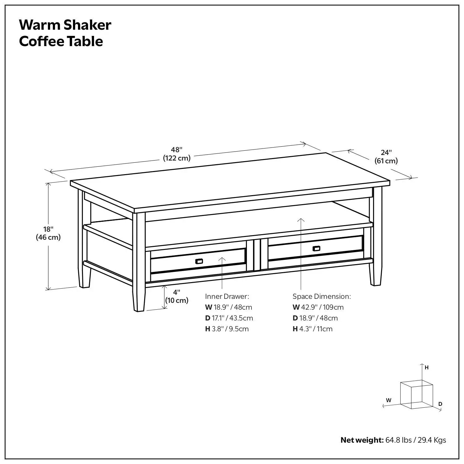 Warm Shaker - Handcrafted Table by Unique Piece Furniture