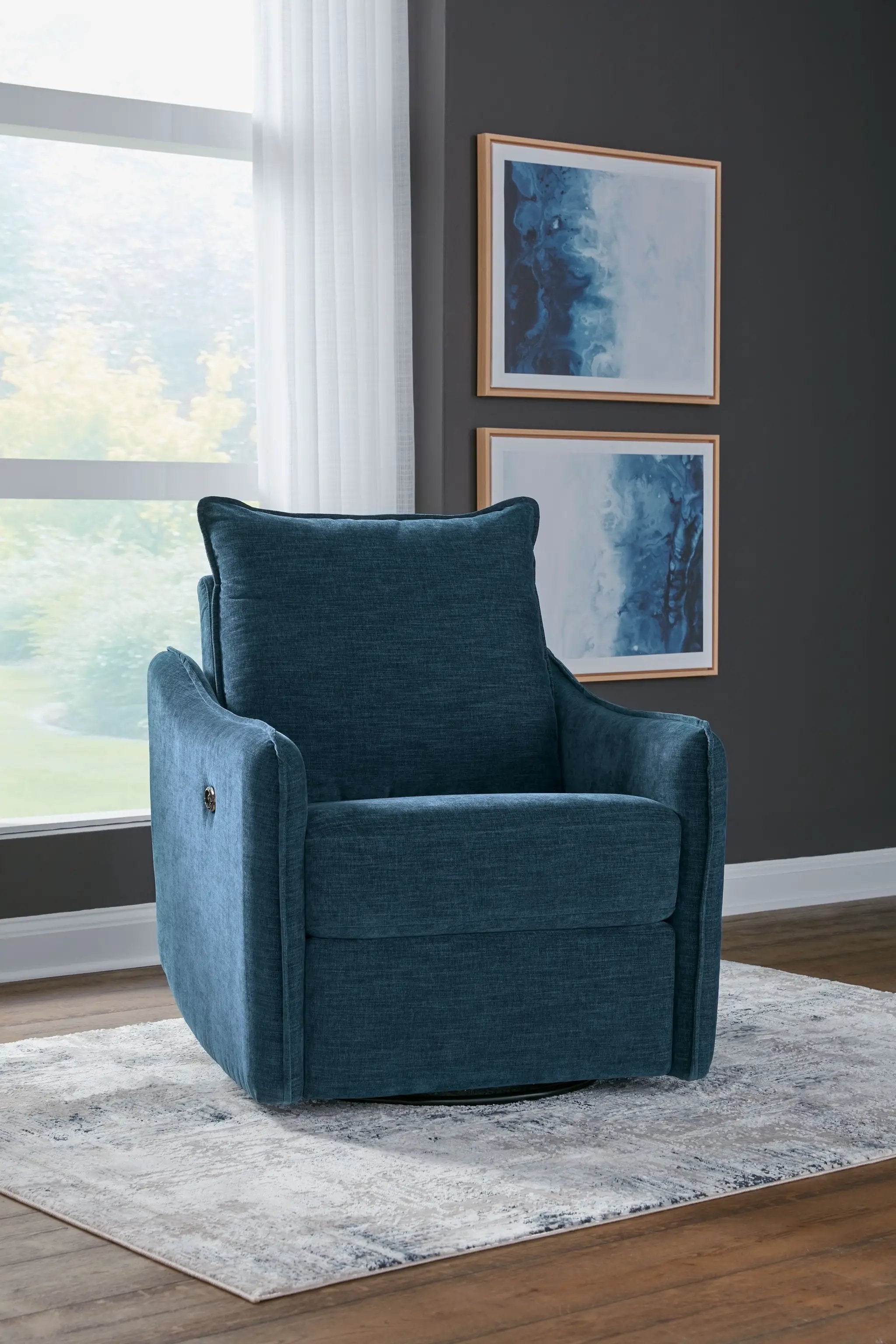 Mcburg - Swivel Power Recliner by Unique Piece Furniture