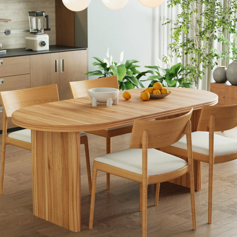 Modern Extendable Dining Table with Removable Extension Leaves by HouseOfZazla