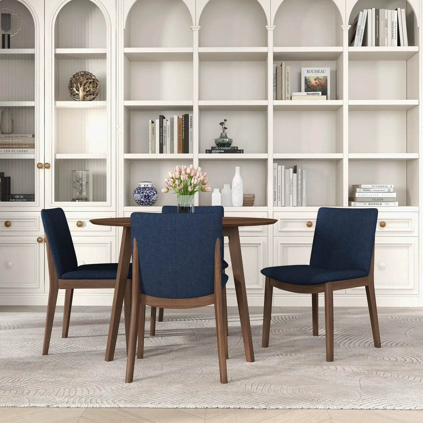 Laura - Mid-Century Modern Solid Wood Dining Chair (Set of 2) by HouseOfZazla