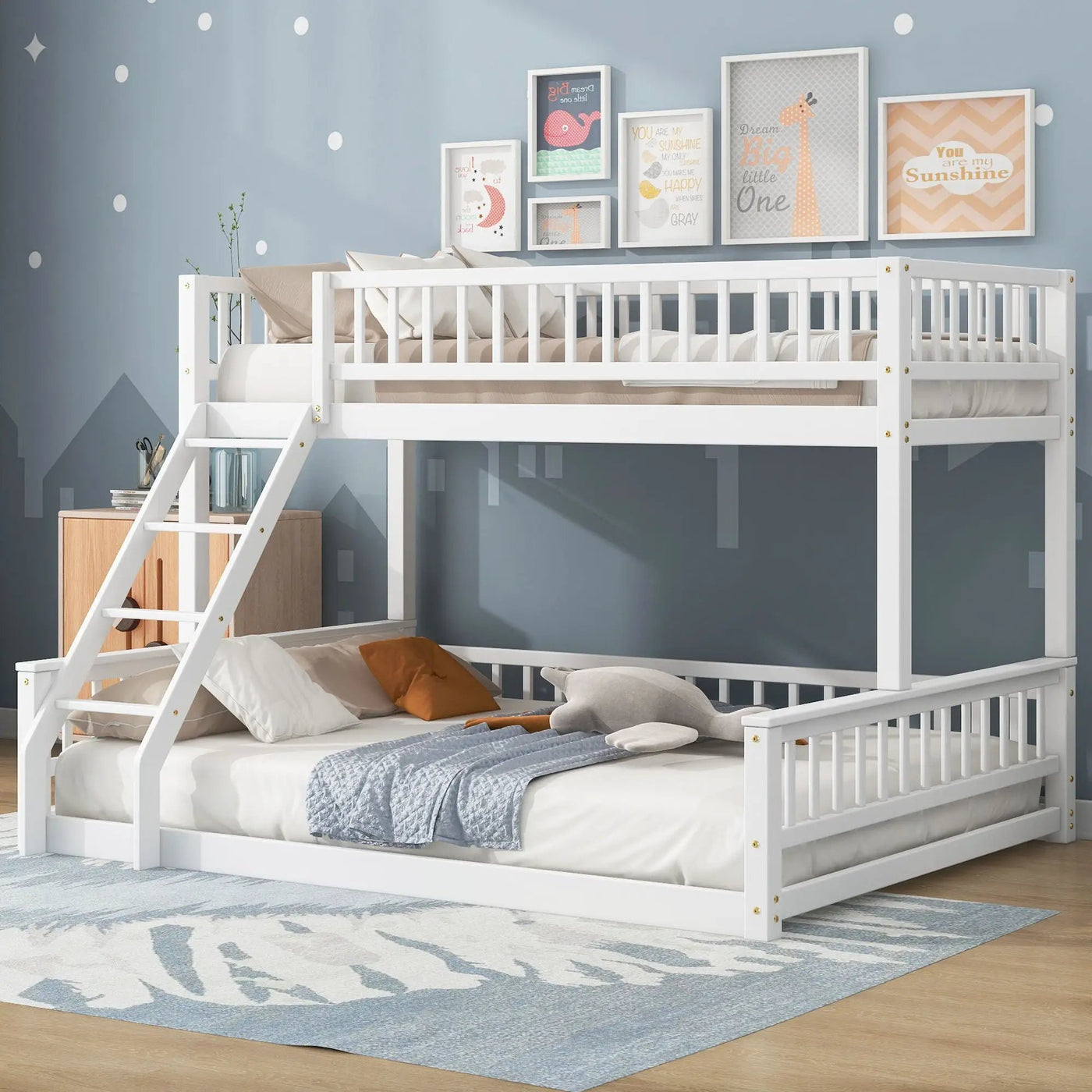 Bunk Bed With Ladder And Guardrails by HouseOfZazla