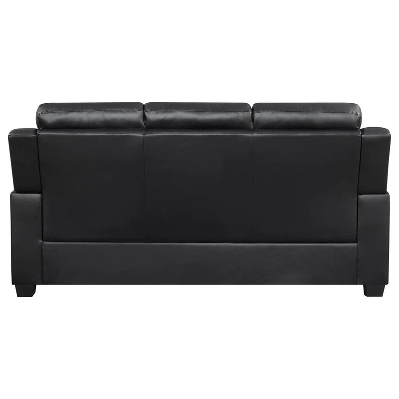 Eaton - Padded Sofa With Tufted Design - Black