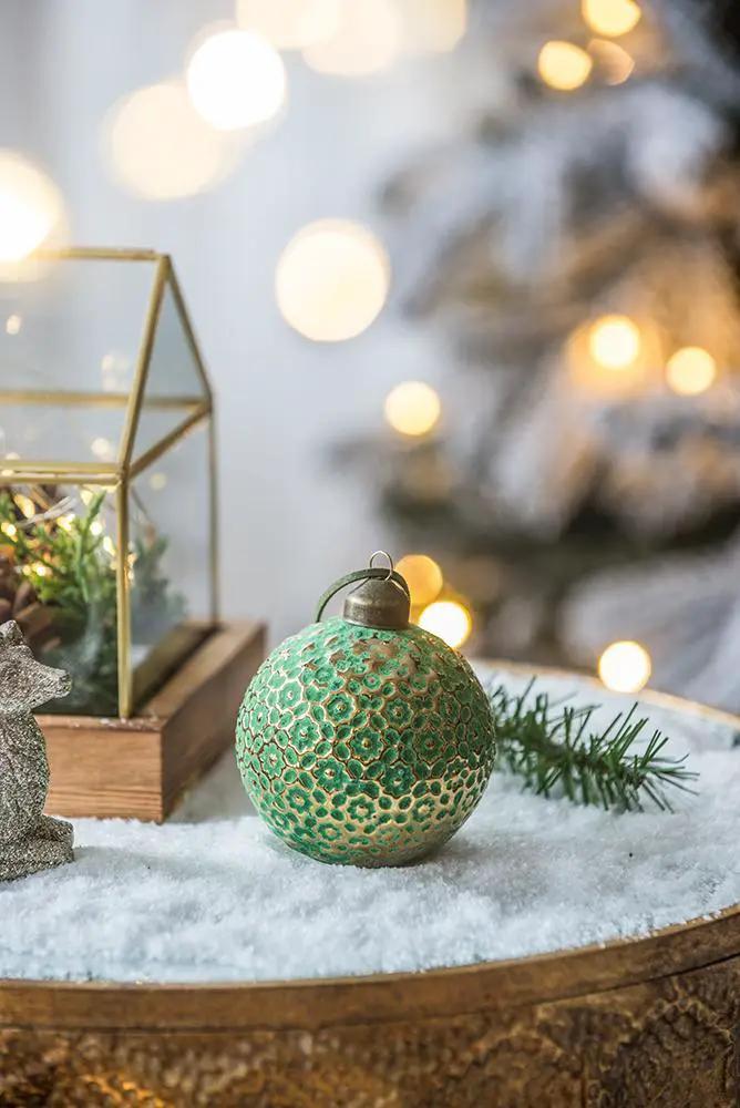 Christmas Ball Ornaments, Glass Decorative Hanging Ball Christmas Tree Ornaments For Holiday Party Decorations by Unique Piece Furniture