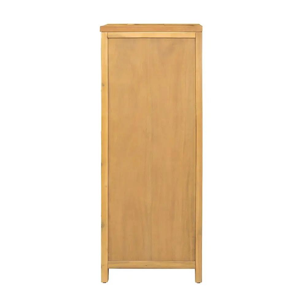 5 Drawer Dresser - Natural Wood / Brown by HouseOfZazla