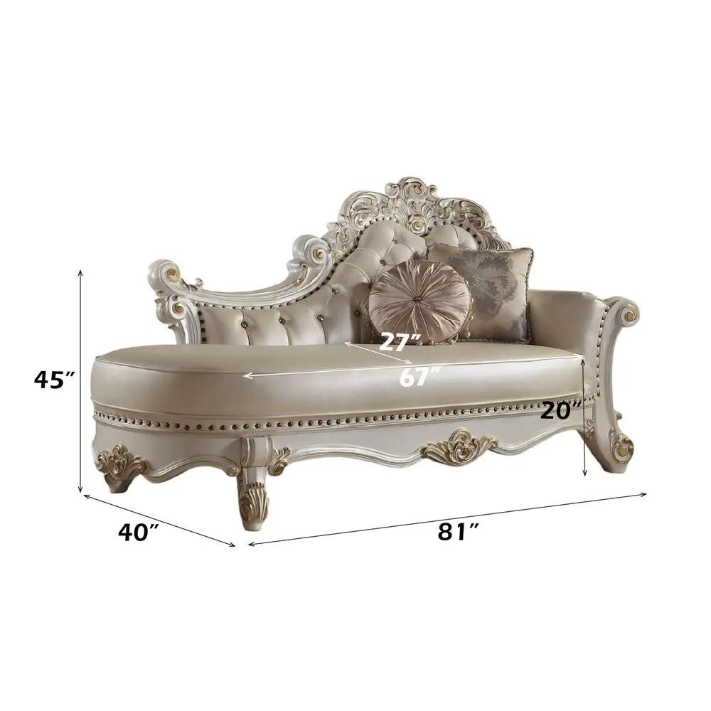Vendome - Chaise w/2 Pillows by Unique Piece Furniture