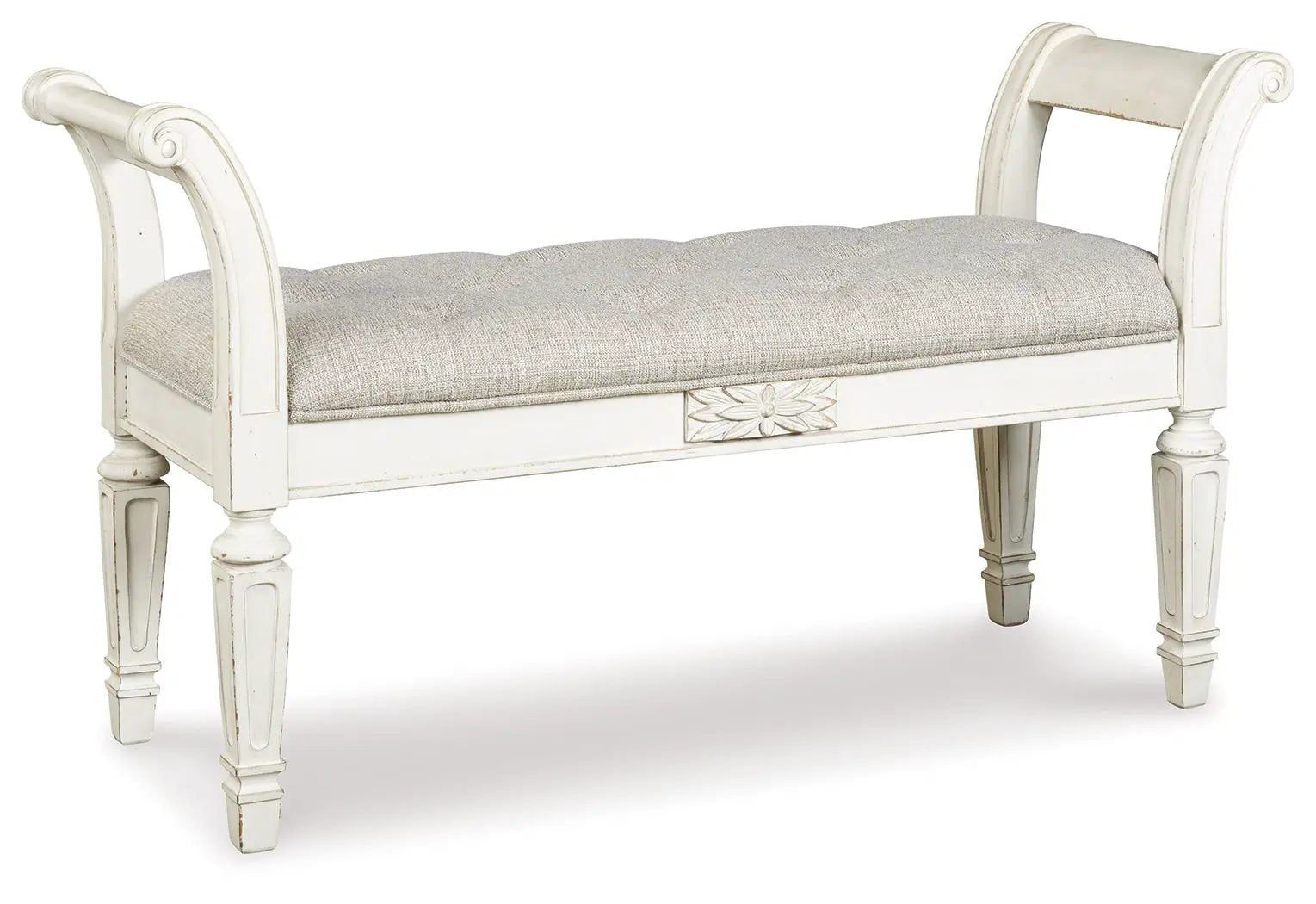 Realyn - Accent Bench - Antique White by Unique Piece Furniture