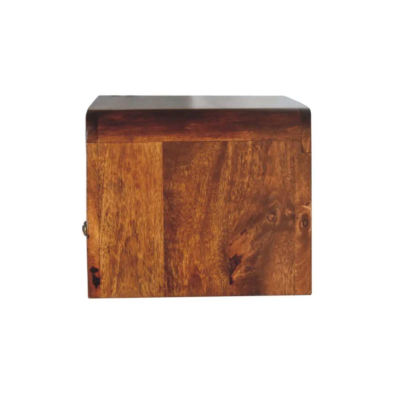 Chunky Chestnut Floating Bedside, 1-Drawer, 1 Open Slot by HouseOfZazla