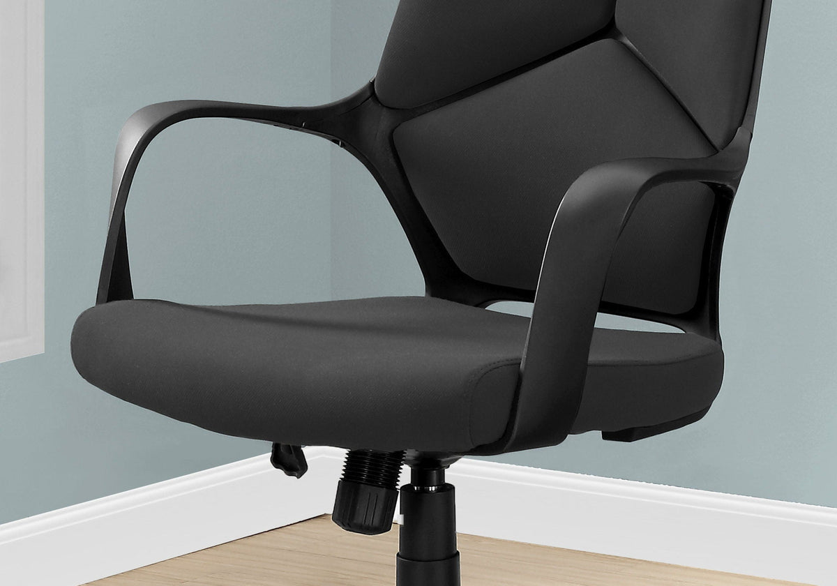 Ergonomic Office Swivel Chair with Adjustable Height and Armrests - Black or Gray, photo 3 of 8