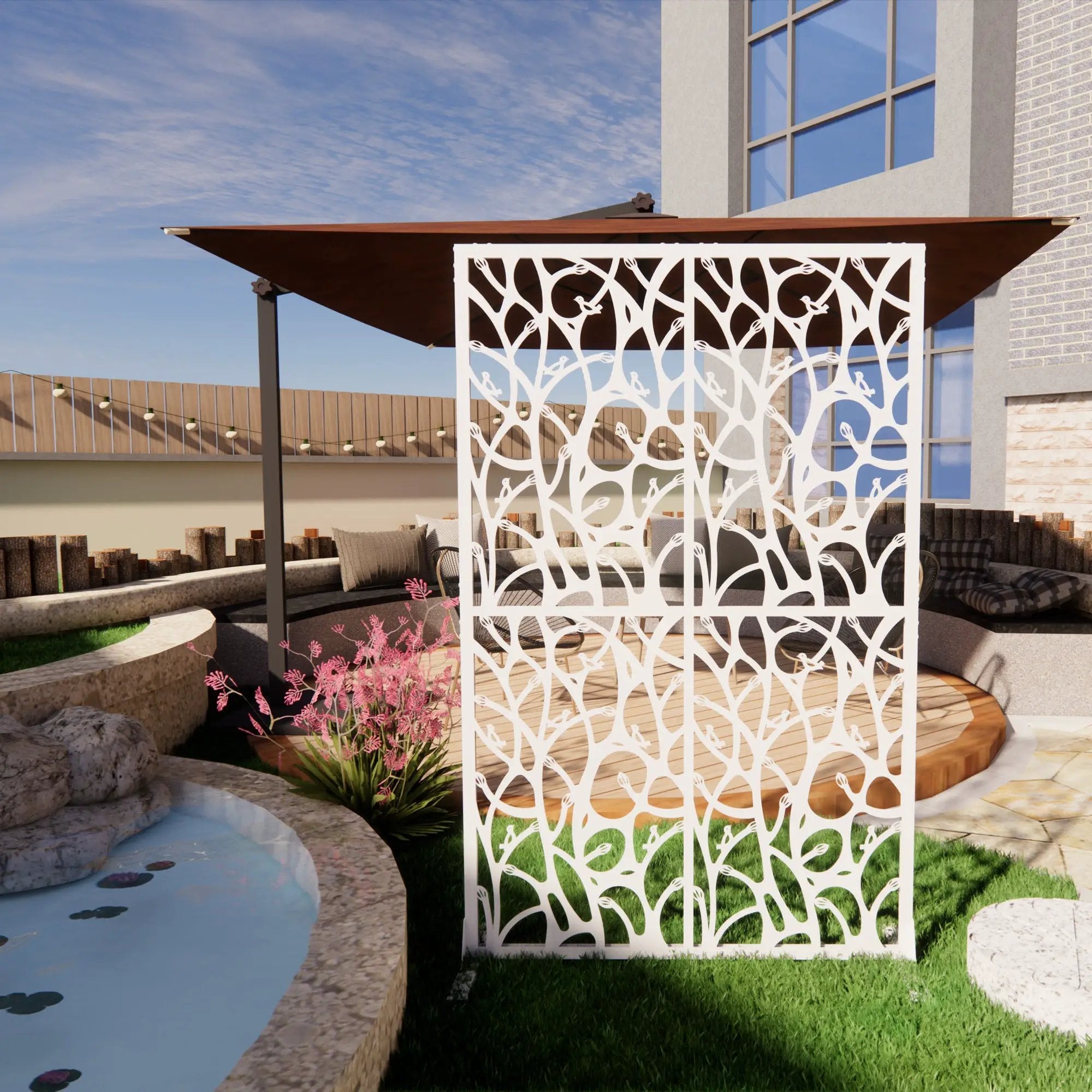 Metal Privacy Screens by HouseOfZazla
