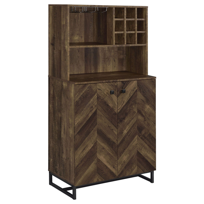 Harlie - 2 Door Wine Cabinet - Oak by HouseOfZazla