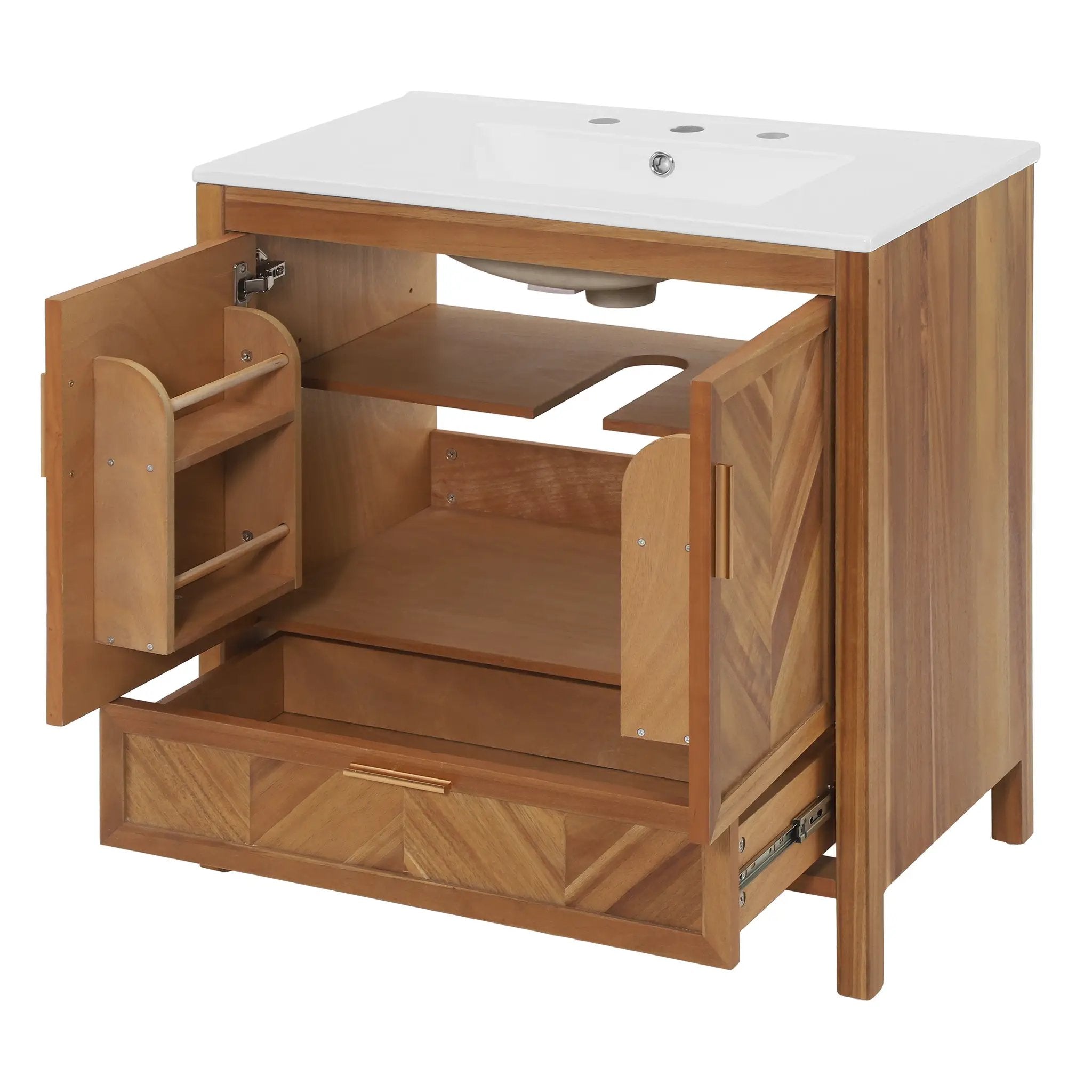 30 Inch Freestanding Farmhouse Bathroom Vanity by HouseOfZazla