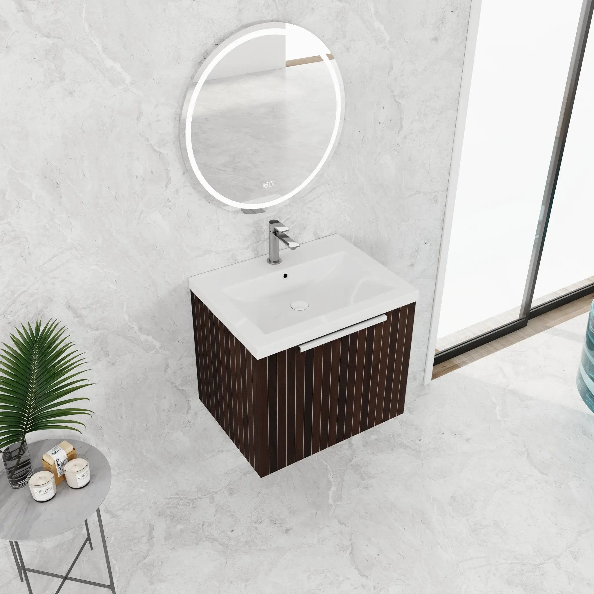 24 Inch Bathroom Cabinet With Resin Sink by HouseOfZazla