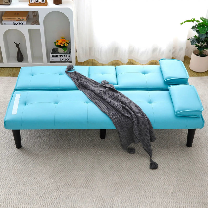 Sofa Bed With Foldable Design And Cup Holder by HouseOfZazla