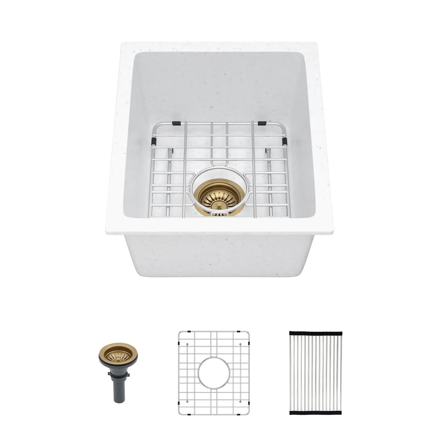 Quartz Composite Undermount Single Bowl Kitchen Sink by HouseOfZazla