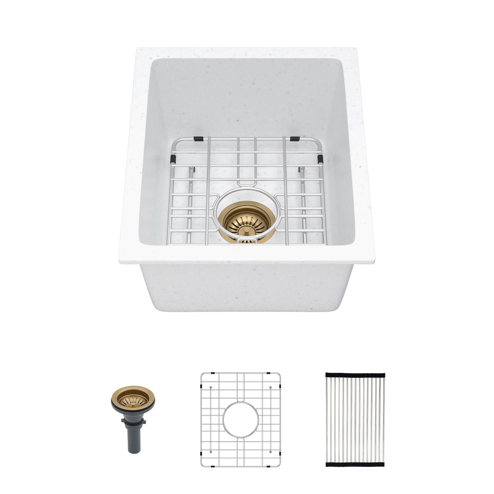 Quartz Composite Undermount Single Bowl Kitchen Sink by HouseOfZazla