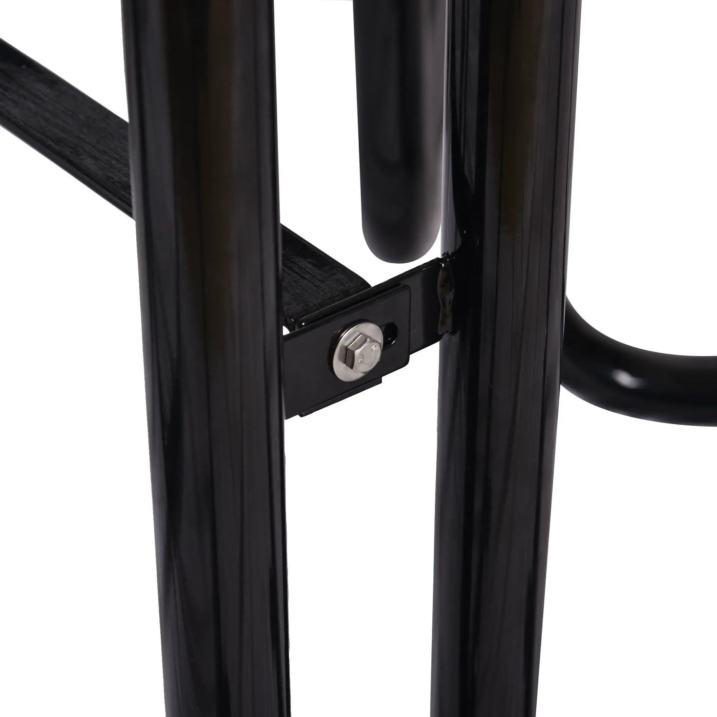 Round Outdoor Steel Picnic Table With Umbrella Pole by HouseOfZazla