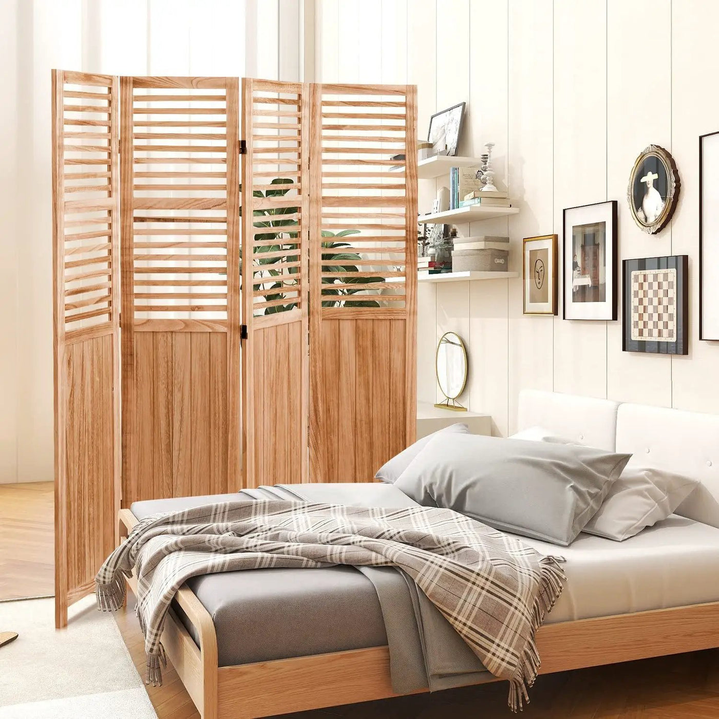 Expertly Designed Panel Folding Room Divider by HouseOfZazla