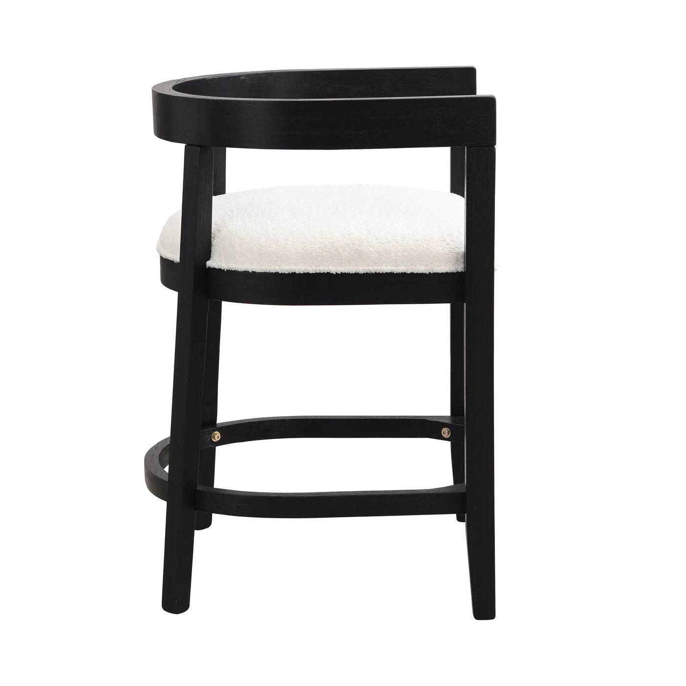 Modern Rubberwood Counter Stool Set With Upholstered Seats by HouseOfZazla