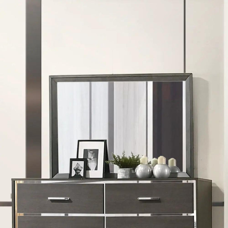 Escher - Mirror - Gray Oak by Unique Piece Furniture