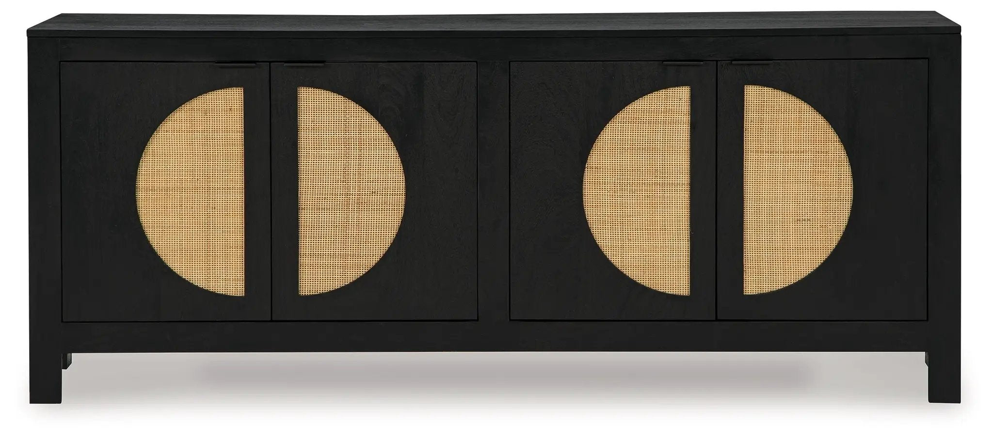 Cliffiings - Accent Cabinet - Black / Natural by Unique Piece Furniture