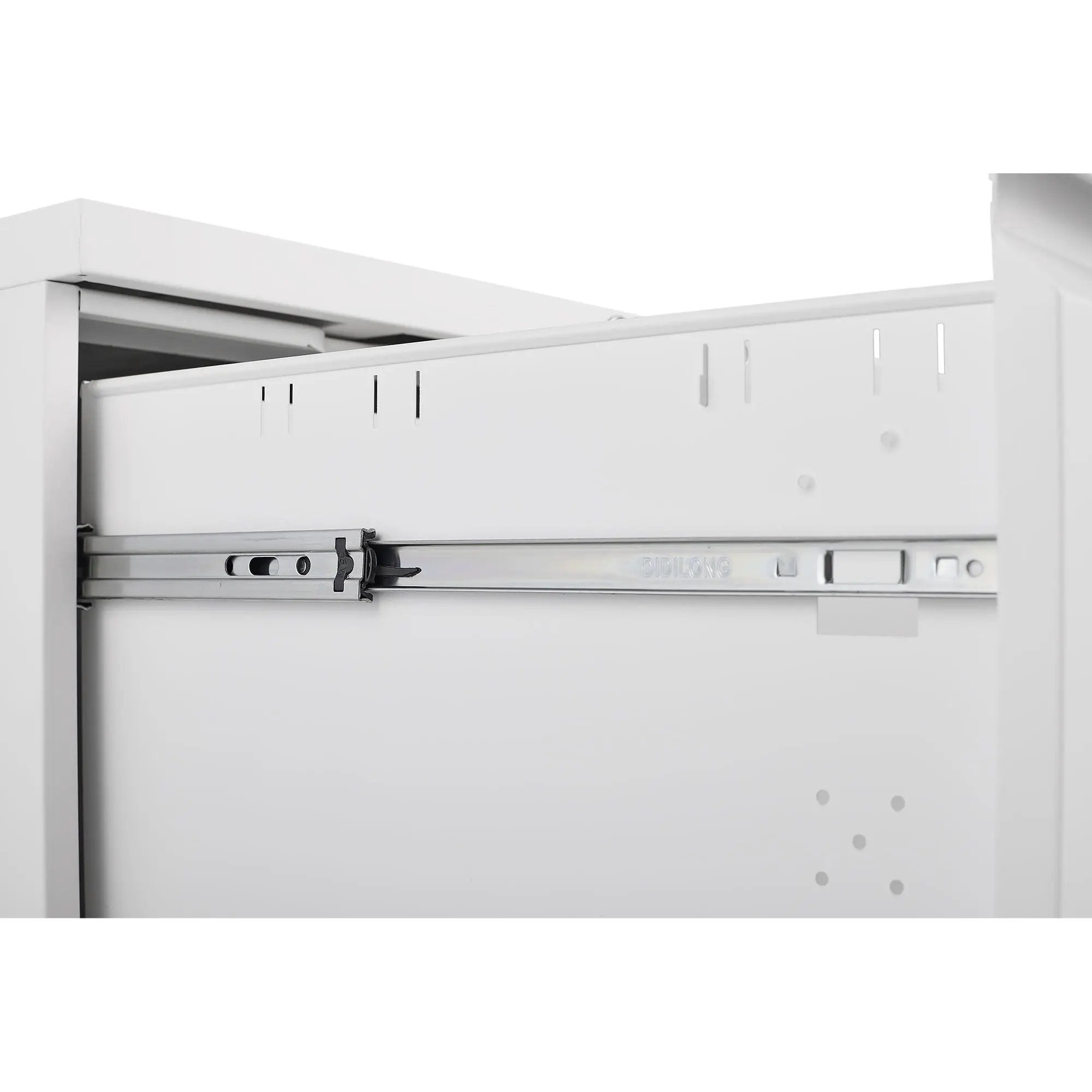 2 Drawer File Cabinet With Lock, Metal Under Desk Rolling Filing Cabinet Fits Letter / Legal / A4 Size For Home Office, Mobile Filing Cabinet by Unique Piece Furniture