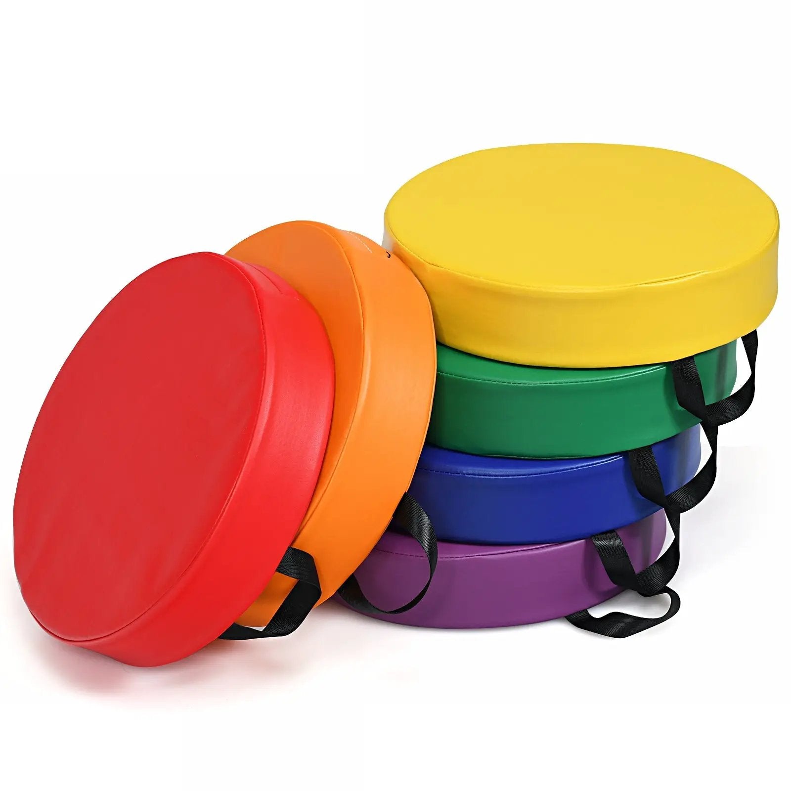 6 Pieces 15 Inch Round Toddler Floor Cushions by DirectDeals