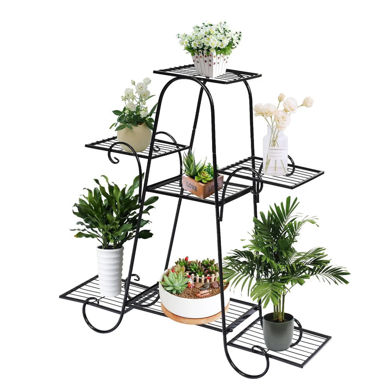 7 Tier Metal Patio Plant Stand by DirectDeals