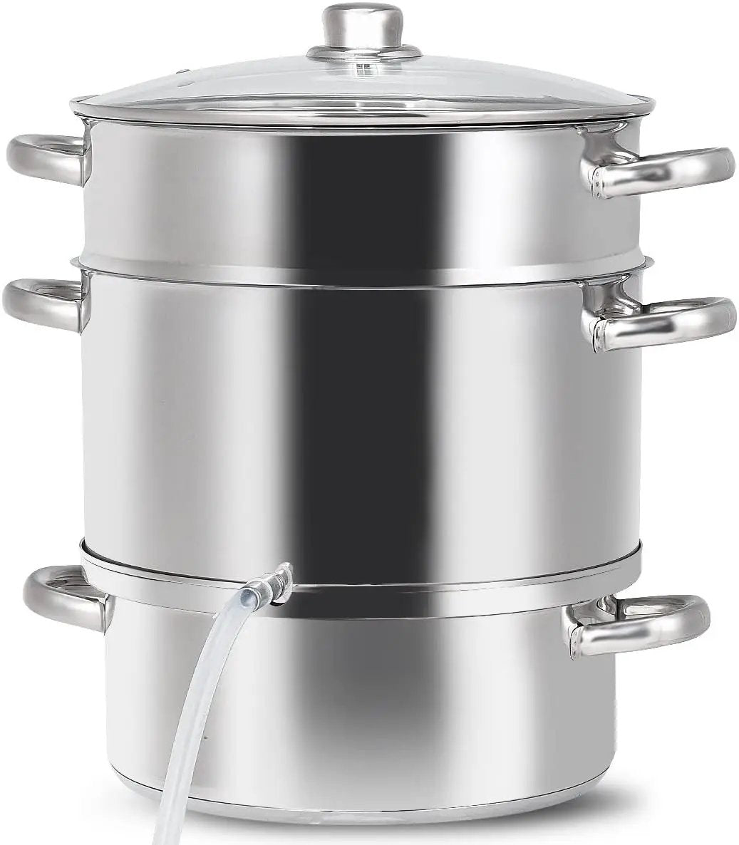 11-Quart Stainless Steel Fruit Juicer Steamer by DirectDeals