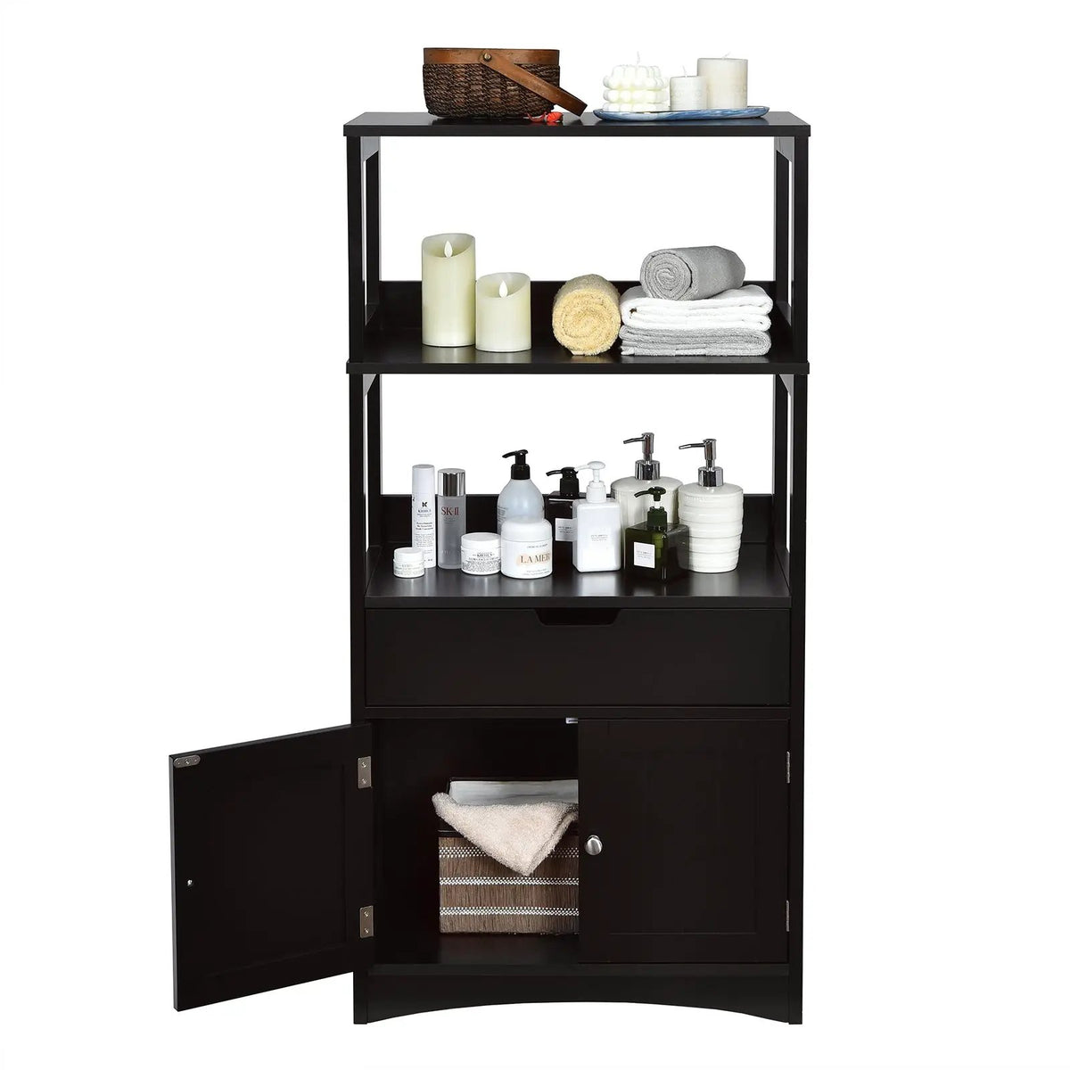 Bathroom Storage Cabinet with Drawer and Shelf Floor Cabinet by DirectDeals