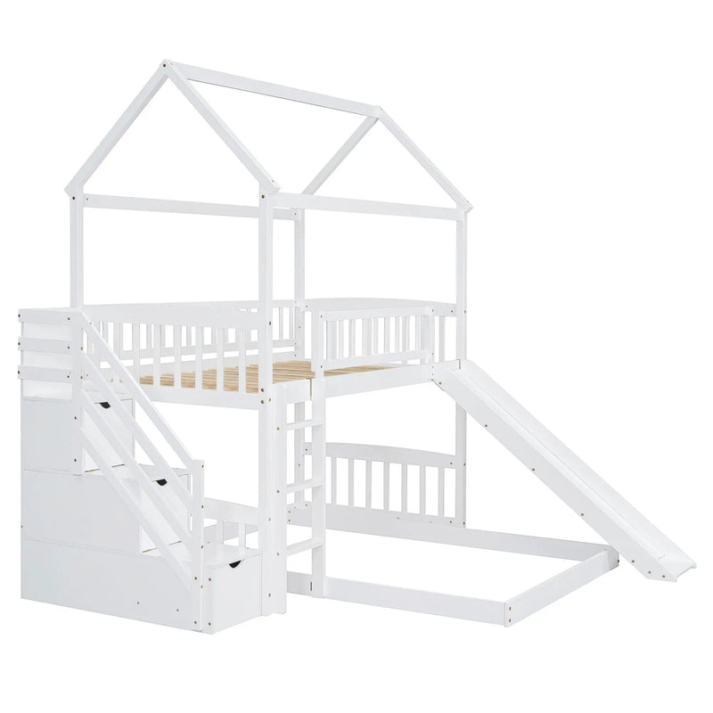 House Bunk Bed With Slide by Unique Piece Furniture